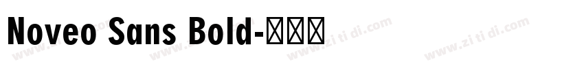 Noveo Sans Bold字体转换